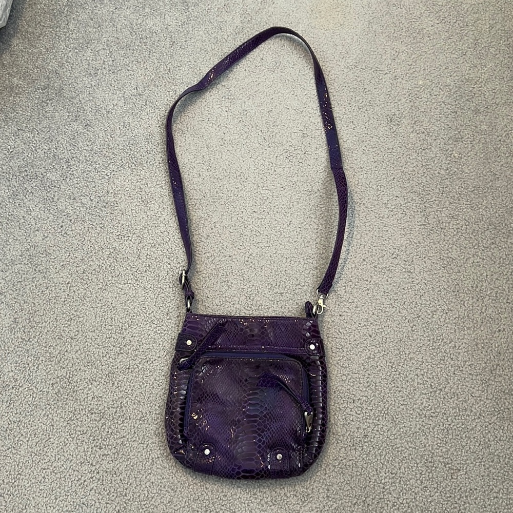 Purple Perlina Crossbody Bag